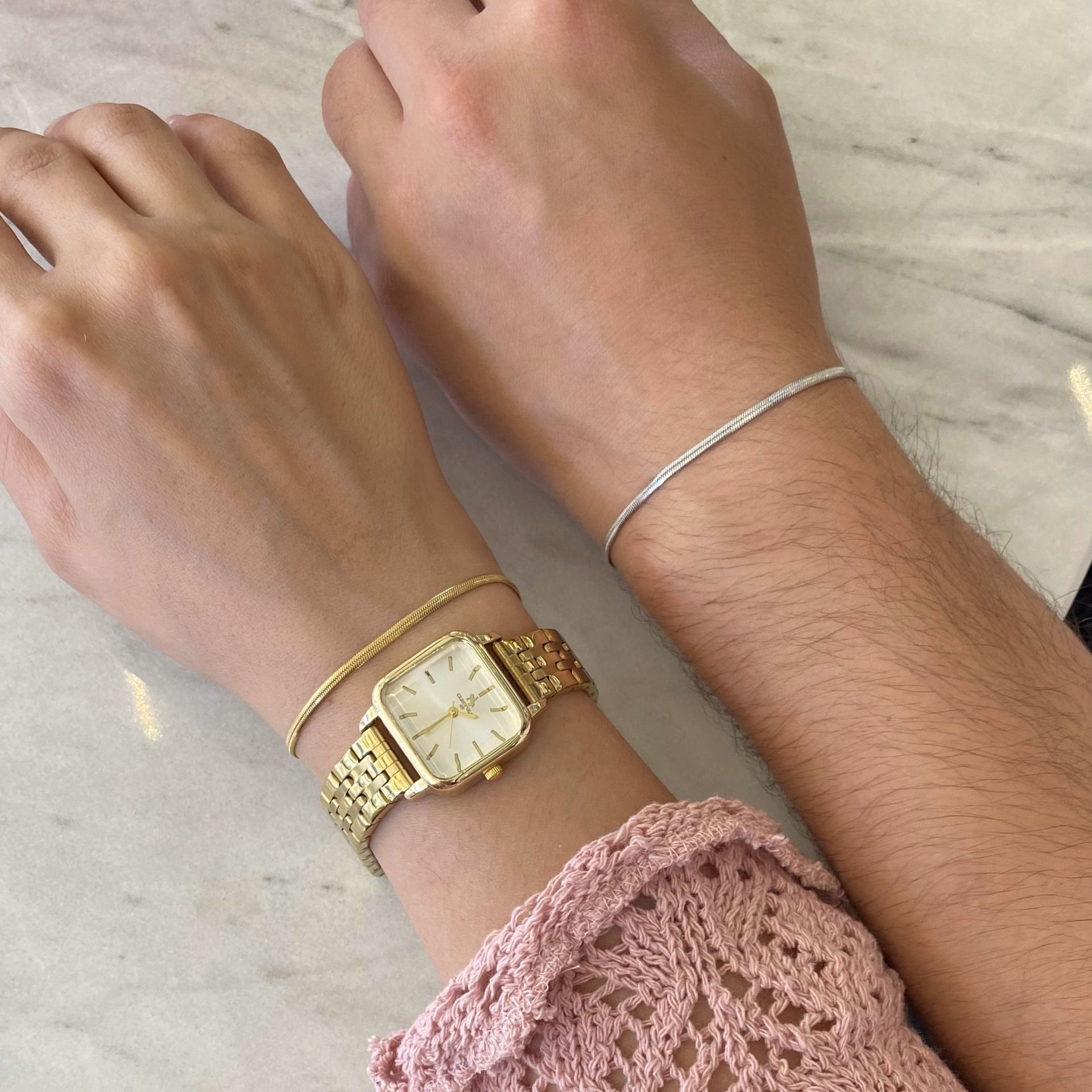 Çift Bilekliği | Çelik