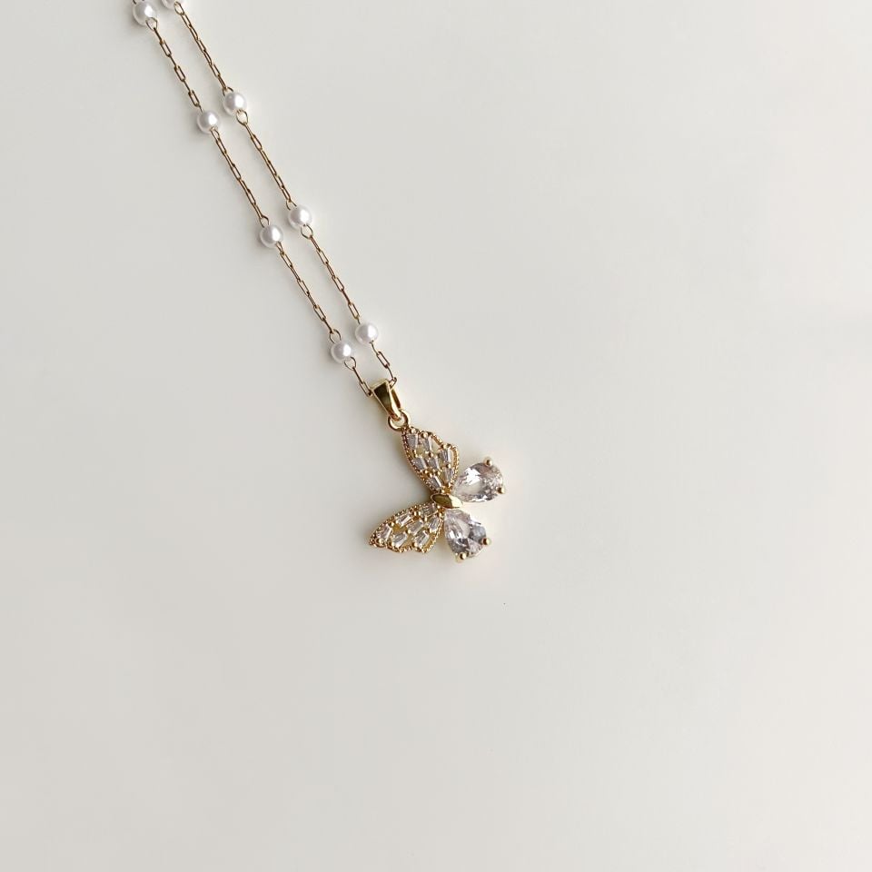 Pearl Butterfly Gold | Çelik