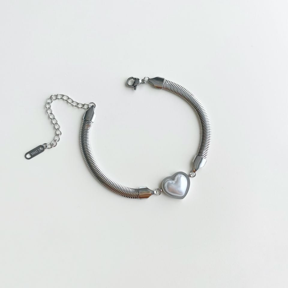 Pearl Heart Silver | Çelik