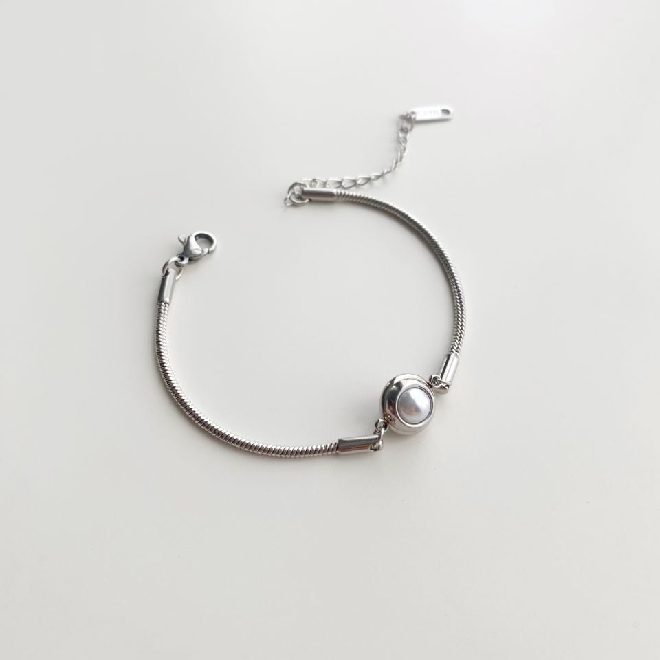 Lia Pearl Silver | Çelik
